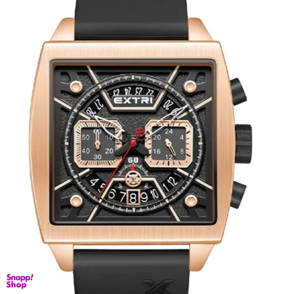 ساعت عقربه ای مردانه اکستری کد X6076-J مشکی رزگلد