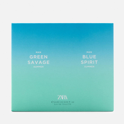 ادوتویلت مردانه زارا مدل Grean Savage & Blue Spirit حجم 90 میلی لیتر مجموعه 2 عددی