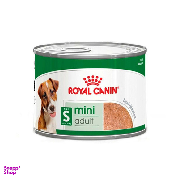 کنسرو غذای سگ رویال کنین مدل مینی ادالت وزن 195 گرم