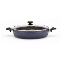 تابه دو دسته درب دار زرساب مدل گرانیتا سایز 28