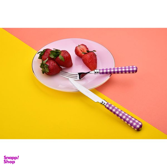 سرویس قاشق و چنگال 31 پارچه سی اند اس مدل شطرنجی