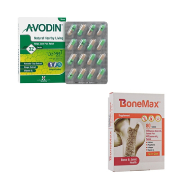 پک قرص بن مکس فارمد سلامت سینا بسته 80 عددی و کپسول آوودین هولستیکا بسته 32 عددی مجموعه 2 عددی