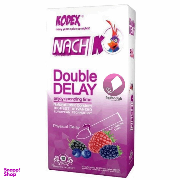 مجموعه دو عددی کاندوم ناچ کدکس مدل Double Delay حاوی حلقه تاخیری بسته 10 عددی