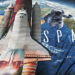 لحاف یک نفره 5 تکه مدل شاتل فضایی کد 21361