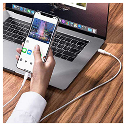کابل شارژ Type-C به Lightning باسئوس مدل BMX Mini White به طول 1.2 متر