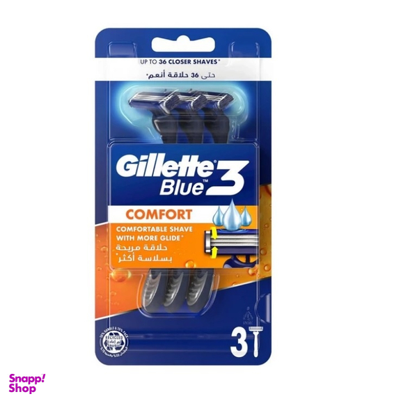 خود تراش ژیلت مدل Blue3 Comfort بسته 3 عددی