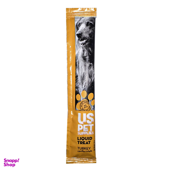 بستنی سگ یو اس پت مدل Liquid Treat طعم گوشت بوقلمون وزن 20 گرم