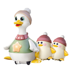 اردک و جوجه موزیکال هولی تویز سنسور دار مدل Musical Waddling Duck Family HE9987