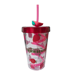 ماگ اسموتی طرح توت فرنگی