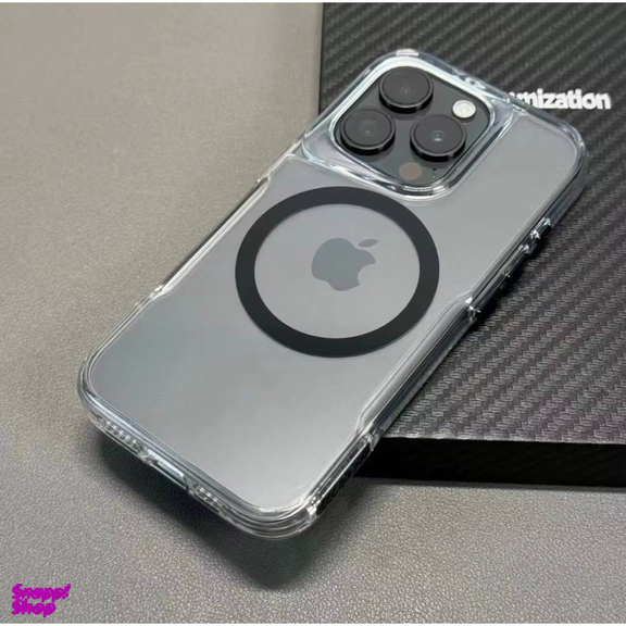 قاب گوشی موبایل کیو سریز مدل Transparent MagSafe مناسب اپل iPhone 15