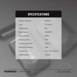 ماشین اصلاح صورت پرودو Porodo Lifestyle Dual-Blade Pocket Shaver PD-LFST128
