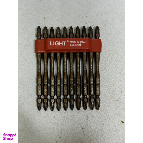 سری پیچ گوشتی دو سر چهار سو لایت مدل بلند کد SMT-LIGHT-JAPAN-22110-TB بسته 10 عددی
