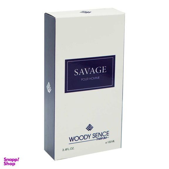 ادو پرفیوم مردانه وودی سنس مدل Savage  حجم 100 میلی‌لیتر