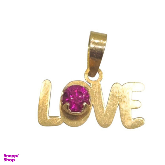 آویز گردنبند طلا 18 عیار زنانه مدل عشق طرح Love