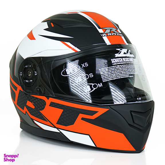 کلاه کاسکت راپیدو مدل 950 طرح Orange/SRT به همراه کاور