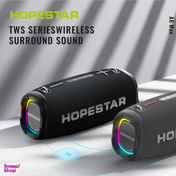اسپیکر بلوتوثی قابل حمل هوپ استار مدل HOPESTAR a6max