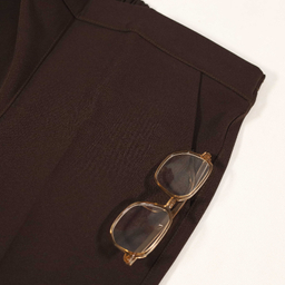 شلوار زنانه مدل راسته کد 7810 رنگ قهوه ای