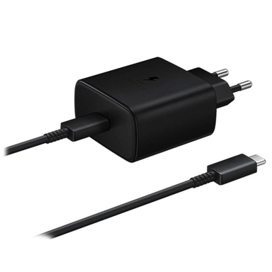 شارژر دیواری 45 وات سامسونگ مدل EP TA845 کد 791 به همراه کابل تبدیل USB-C