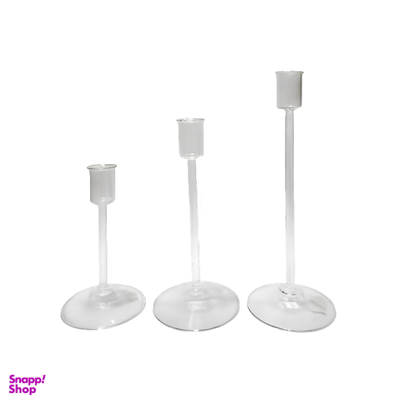 شمعدان مدل قلمی مجموعه 3 عددی