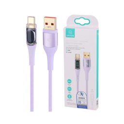 کابل دیتا Type-C به USB یوسمز مدل US-SJ592 6A 66W طول 1.2 متر