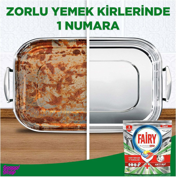 قرص ماشین ظرفشویی فیری مدل Platinum Plus بسته 22 عددی