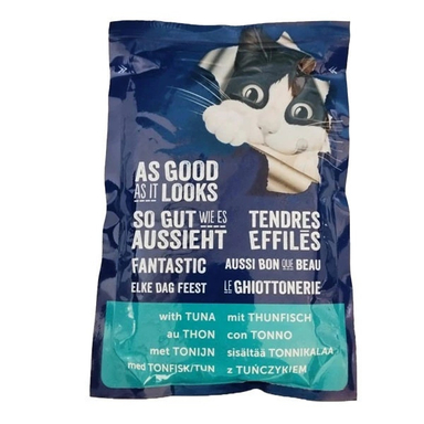 پوچ گربه فلیکس طعم ماهی تن وزن 85 گرم