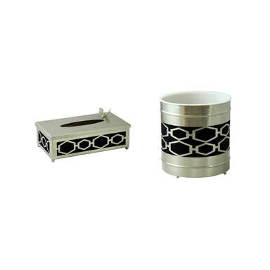 ست سطل زبیاه و جای دستمال کاغذی شش ضلعی سالینو کد N-591