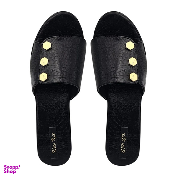 صندل زنانه کیتو تک مدل آتریسا نیم لژ رنگ مشکی