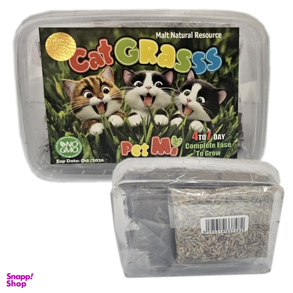 علف گربه پت می مدل Cat Grass sharjpet وزن 120گرمی