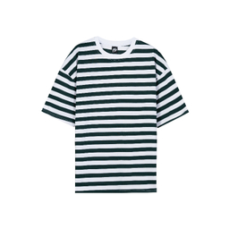 تیشرت زیگ مدل Striped رنگ سبز یشمی