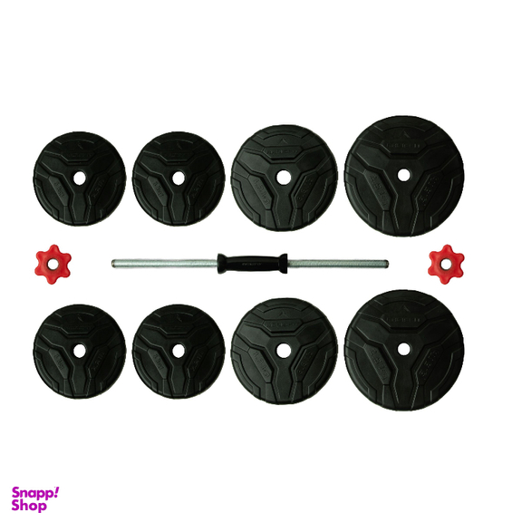 دمبل رادیس فیت مدل DVP-12-mix1 وزن 12 کیلوگرم بسته 2 عددی