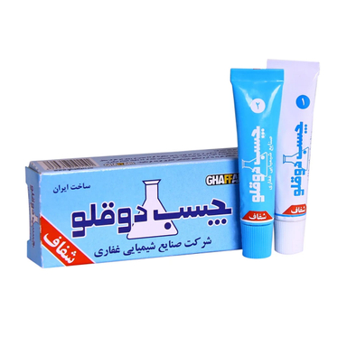 چسب دوقلو غفاری مدل E2 وزن 20 گرم