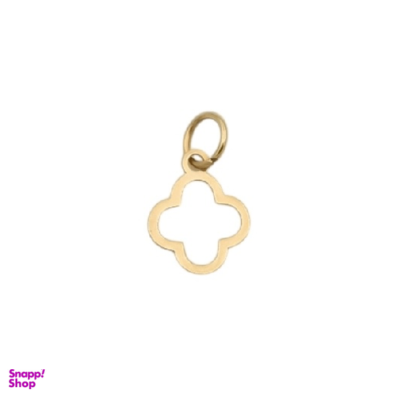 پلاک گردنبند طلا 18 عیار زنانه اپال گلد مدل ونکلیف توخالی 00235