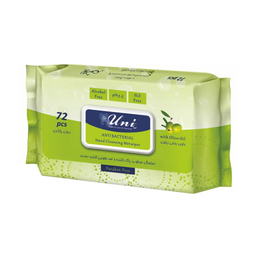 دستمال مرطوب یونی لد مدل Antibacterial Hand Cleansing With Olive Oil بسته 72 عددی