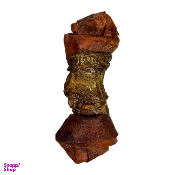 تشویقی سگ ایزگود شهرپت مدل استخوان گره ای گوشت دورپیچ وزن 50 گرم