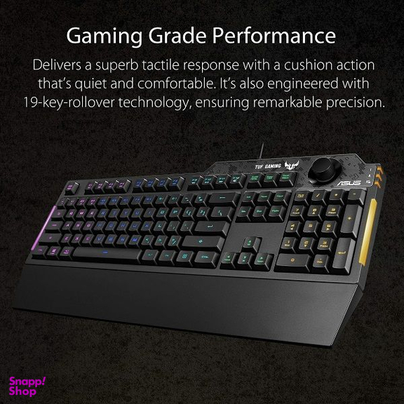 کیبورد مخصوص بازی ایسوس مدل TUF GAMING K1 RGB