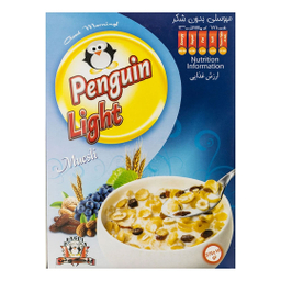 صبحانه میوسلی بدون شکر پنگوئن 375 گرم