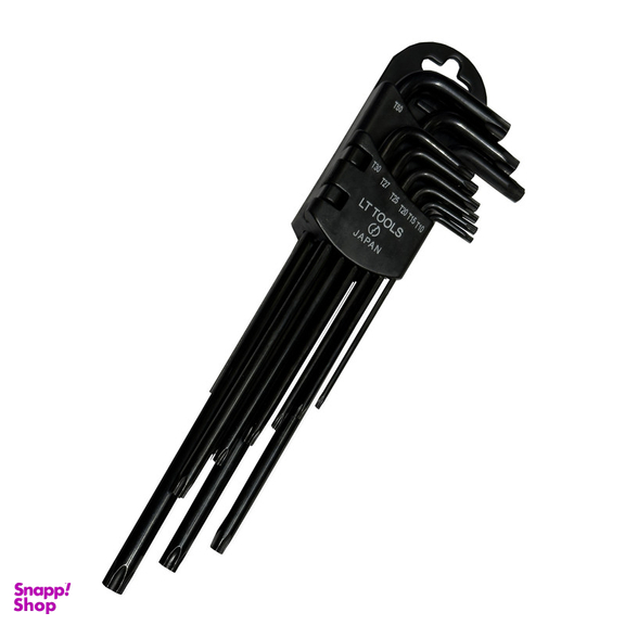 آچار آلن لایت مدل فوق بلند کد SMT-LIGHT-JAPAN--T10-t50-SORAKH DAR مجموعه 9 عددی
