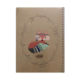 دفتر مشق 60 برگ ایمان طرح روباه کد 9508