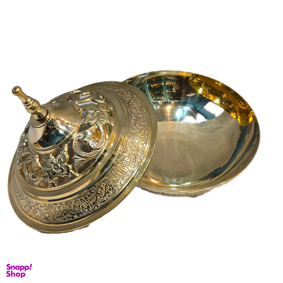 شکلات خوری برنجی قلم طرح طاووس