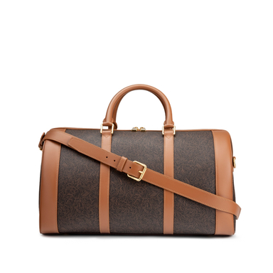 کیف سفر چرم ای جی مدل تویین لاین کانواس