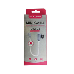 کابل تبدیل USB به لایتنینگ تسکو مدل TC MI76 طول 0.2 متر