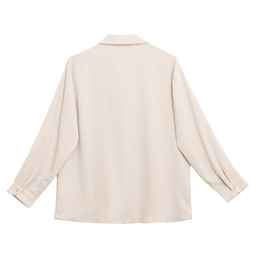 شومیز آستین بلند زنانه برنس مدل 30106 رنگ کرم