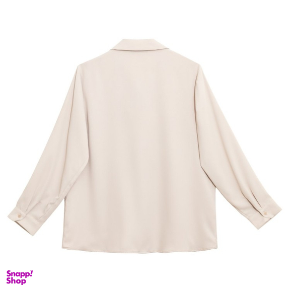 شومیز آستین بلند زنانه برنس مدل 30106 رنگ کرم