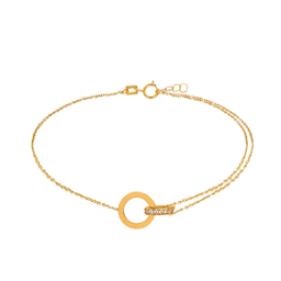 دستبند طلا 18 عیار زنانه کاپانی کد kb010