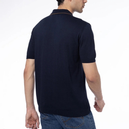 پولوشرت بافت آستین کوتاه مردانه مدل GD-s-16899521 رنگ سرمه ای