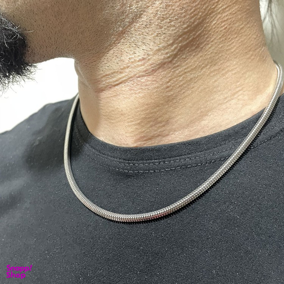 گردنبند نقره مردانه مدل ماری کد G130S