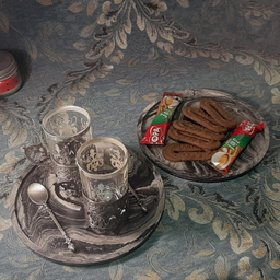 سینی بتنی مدل گرد بسته 2 عددی