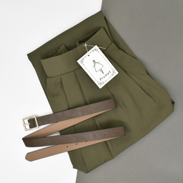 دامن پلیسه دار زنانه مدل آیسن کد M5181 رنگ سبز سدری