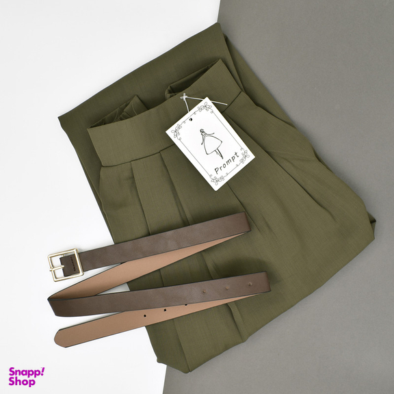 دامن پلیسه دار زنانه مدل آیسن کد M5181 رنگ سبز سدری